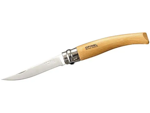 Opinel Taschenmesser No 08, Slim-Line, rostfrei, Namensgravur möglich