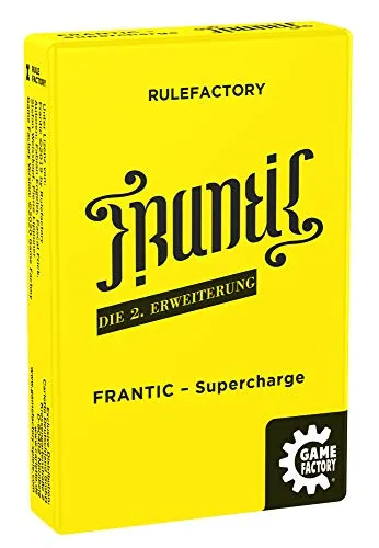 Game Factory 646259 Frantic Supercharge, Kartenspiel, 2. Erweiterung, Gelb