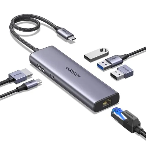 UGREEN Revodok USB C Hub mit Ethernet und 4K HDMI von UGREEN