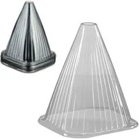 Relaxdays Pflanzenhut 32er Set PVC Grau Belüftet 22 cm x 19 cm x 19 cm