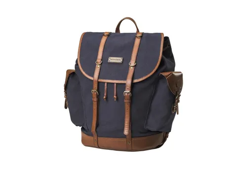 Produktbild DRAKENSBERG Wanderrucksack »Henry« Marineblau – Robuster Bergsteiger-Rucksack aus wasserabweisendem Canvas