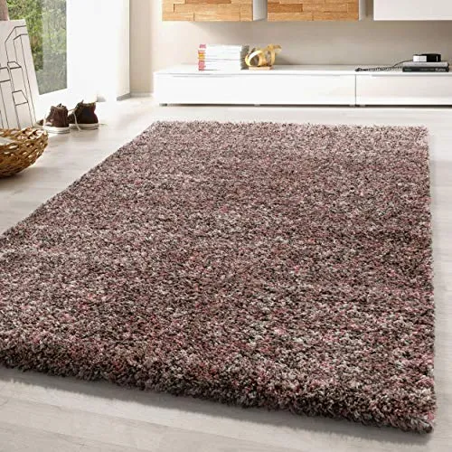 SIMPEX Wohnzimmer Teppich 120 x 170 cm in pink von SIMPEX