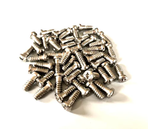 50x Euroschrauben, Möbelschrauben für Scharniere, Maße 6,3 x 16 mm, Rundkopf