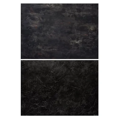 Lens-Aid Fotohintergrund Flatlay für Foodfotografie und Studio, Marmor/Stein Design, 84 x60 cm, Spezialbeschichtung, abwischbar