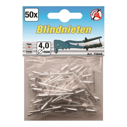 BGS-75848 I Blindnieten 4,0 mm, 50-tlg.