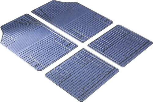 Walser Universal Fußmatten Gummi New Style Komplett-Set blau - Hochwertige, rutschfeste Gummifußmatten im modernen New Style Design, perfekt für jeden Fahrzeugtyp und leicht zu reinigen.