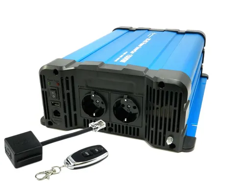 Spannungswandler 24V 1500 Watt reiner Sinus Wechselrichter mit Fernbedienung CRW