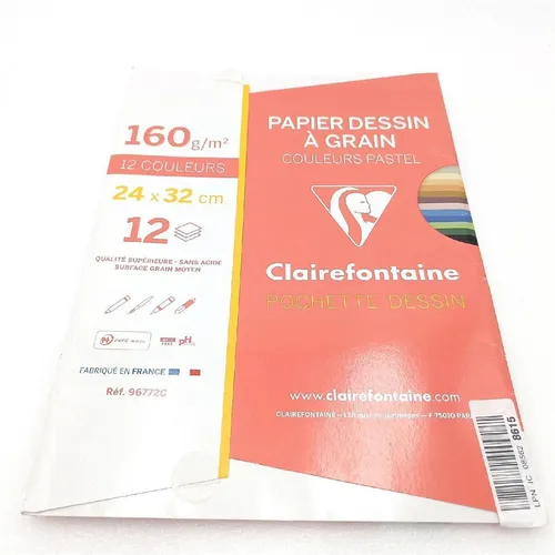 Clairefontaine Zeichenpapier Künstlerbedarf Etival Color 96772C Pastellfarben so