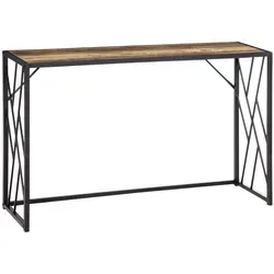 HOMCOM Konsolentisch - Industrieller Flurtisch mit Stahlbeinen - Drohnen Zubehör und mehr: Geräumiger Konsolentisch mit 120 cm Breite, ideal für kleinen Raum und vielseitig einsetzbar als Schreibtisch oder Beistelltisch.