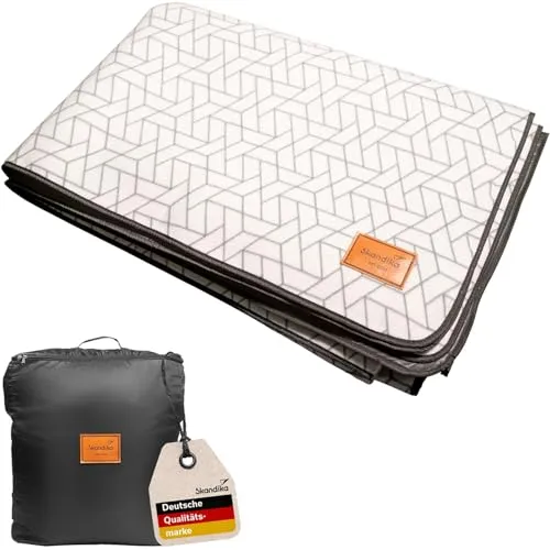 Skandika Zeltteppich Lindal 372 × 435 cm | Wetterfester Outdoor Teppich mit Softtouch-Fleece - Verleihen Sie Ihrem Zelt eine gemütliche Atmosphäre mit diesem wetterfesten Teppich. Ideal für Camping und Picknicks, kommt er mit praktischer Aufbewahrungstasche.