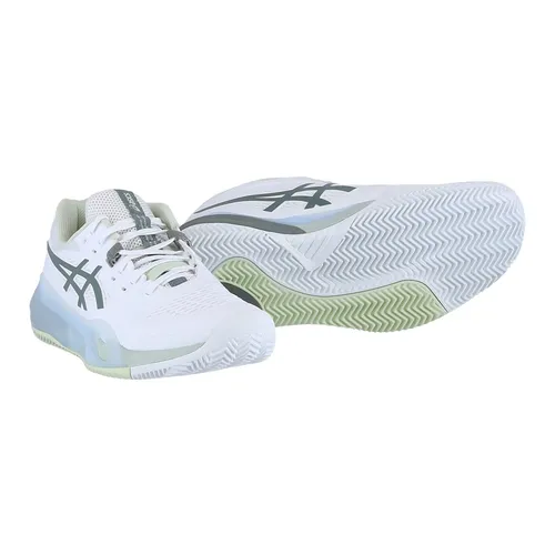 Asics Tennisschuhe Gel Resolution X Clay/Sandplatz (Stabilität) weiss/hellgrün Damen, Größe Euro (US): 40 (8,5)