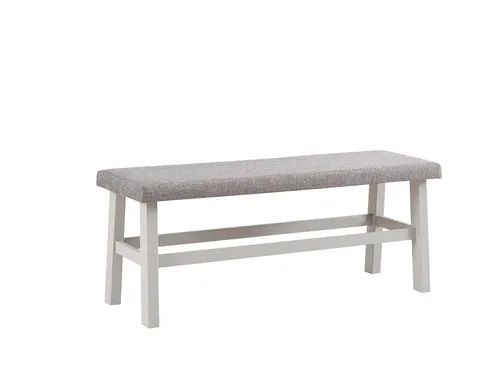 Hocker Bank Sitz Sitzbank Grau aus Holz - Moderne Sitzbank für Esszimmer und Wohnzimmer, Maße: 120 x 42 x 49 cm. Stabil und vielseitig einsetzbar, ideal für 2 Personen. Kein Montageaufwand, sofort einsatzbereit.