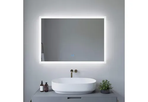 AQUABATOS LED-Lichtspiegel 100x70cm in weiß von AQUABATOS