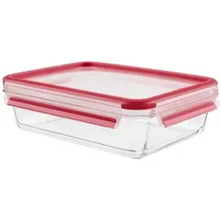 emsa Clip & Close Glas 1,3 l rot - Rot