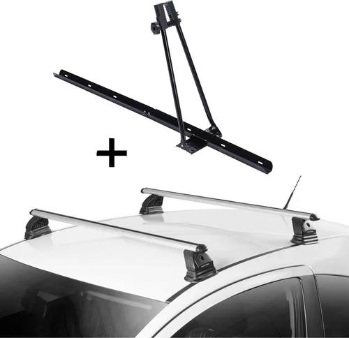 Fahrradträger ORION & Dachträger VDP EVO ALU für Mercedes Citan (W415) - Praktisches Set für den sicheren Transport von Fahrrädern auf dem Dach. Einfache Montage, geeignet für alle Fahrradtypen bis 55 mm Reifendicke. Maximale Zuladung 15 kg, inklusive Montageanleitung.