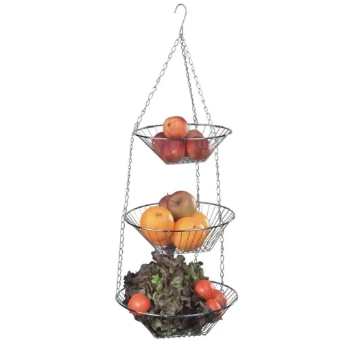 Hängekorb Metall Obstkorb Etagere Obstschale Obstteller Hänge Korb Hängeetagere