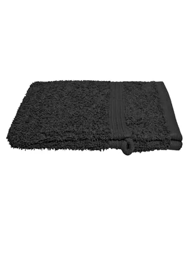 Julie Julsen Waschlappen in 23 Farben erhältlich weich und saugstark 500gsm Öko Tex Schwarz 15 x 21 cm