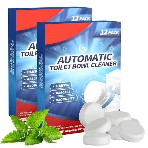 Pcs Spülkasten Tabs, WC Reiniger Tabs Extra Stark, WC Entkalker Spülkasten Wasserkastenwürfel Toilettenreiniger Tab Gerüche Beseitigen Gründlich Reinigen für Hartnäckigen Kalk Urinkalk 24