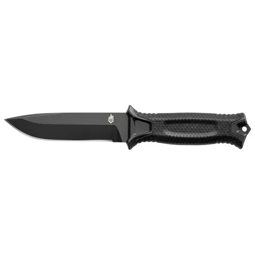 Gerber Strongarm Fixed Blade Survival Knife - Gürtelmesser mit 12,2 cm Klingenlänge, ideal für Outdoor- und Survival-Aktivitäten. Robuster, rutschfester Griff und praktisches Nylonholster für sicheren Transport.