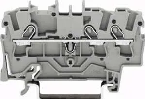 Wago 2001-1301 3-Leiter Durchgangsklemmen 1,5 mm² grau