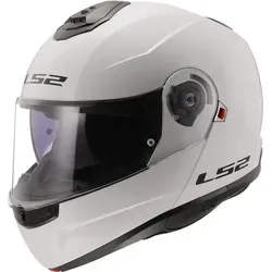 LS2 FF908 Strobe II Solid Klapphelm - Weiß - XS - Modularer Motorradhelm mit 90° drehbarem Kinnbügel. Bequeme Passform durch 3D-lasergeschnittene Polsterung und KPA-Schale, ideal für Pendler und Tourenfahrer.