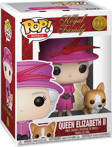 Funko Pop! Queen Elizabeth II & Corgi Buddy - Vinyl-Sammelfigur - Chibi Figuren: Offizielle Sammlerfigur aus hochwertigem Vinyl, ideal für Royal Family Fans und perfekt für Ihre Vitrine oder als Geschenk.