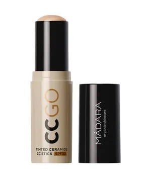 MADARA CC GO Getönter Ceramid CC-Stick LSF30 - True Beige - Der kompakte CC-Stick mit LSF 30 sorgt für ein gleichmäßiges Hautbild und ein natürliches Finish. Ideal für unterwegs, spendet er Feuchtigkeit und schützt die Haut effektiv vor UV-Strahlen.