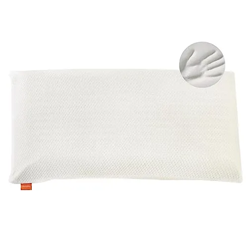 sleepling orthopädisches Nackenstützkissen, extra festes hartes Visco Kissen 40 x 80 cm, viskoelastisches Kopfkissen, Memory Foam, waschbar, Ökotex, Made in EU, weiß