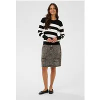 Strickpullover KAlizza Regular Fit - Eleganter gestreifter Strickpullover mit taillierter Passform und langen Ärmeln. Ideal für jede Gelegenheit, ob Alltag oder besondere Anlässe. Ein Must-Have für stilbewusste Outfits.