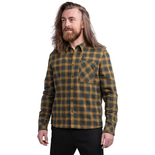 SCHÖFFEL Herren Hemd Shirt Style Kleion MNS - Flanellhemd aus 100% biologischer Baumwolle, schnelltrocknend und ideal für kühlere Tage. Bequemer Regular Fit mit Brusttasche und verstellbaren Manschetten.