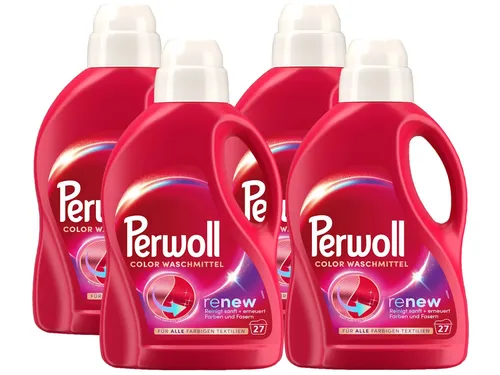 PERWOLL Flüssig 4x 27 WL (108 WL) Color 4x 1,35l