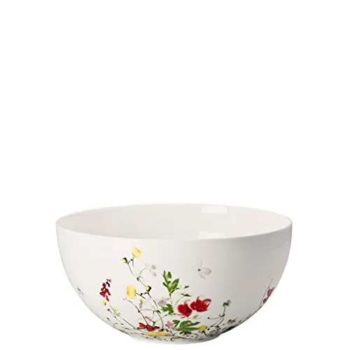 Rosenthal Brillance Fleurs Sauvages Schüssel 22 cm - Dekoschalen mit floralem Dekor, das die Sinne weckt und eine harmonische Verbindung zwischen Verspieltheit und Klarheit schafft.