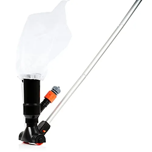 Zelsius Poolsauger mit Teleskopstange | Venturi Poolsauger für Gartenschlauch | Pool Venturisauger, Poolsauger ohne Strom, Vakuumsauger für Pool, Bodensauger, Sauger | reinigen, Poolreinignung