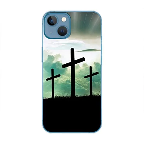 König Design Schutzhülle Kompatibel mit Apple iPhone 14 Hülle TPU Eckenschutz Stoßfest Dünn Kratzfest Handyhülle für Apple iPhone 14 - Kreuze