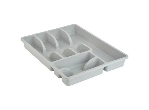 Engelland Besteckkasten Besteckeinsatz für Schubladen 30 cm (Vorteils-Set, 1 St., 38 x 29 x 5 cm), BPA-frei, robuster PP-Kunststoff, für alle handelsüblichen Schubladen