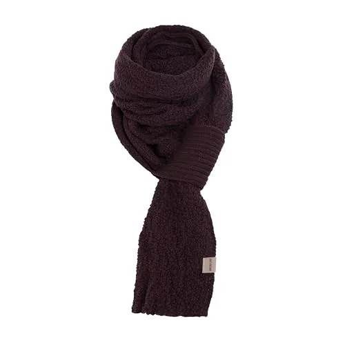 KNIT FACTORY - Haze Schal - Strickschal für Damen und Herren - Bequemer Schal mit Wolle - Schal mit einfacher Schlaufe - Winterschal - Hochwertige Qualität - Midnight Plum