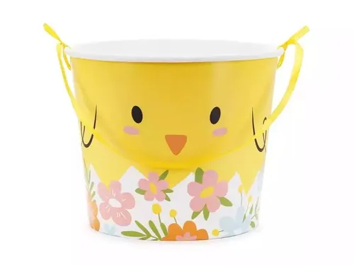 Wiaderka na cukierki Wielkanoc 14cm PartyDeco 5904555029828