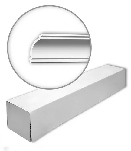Profhome 650160 Eckleisten Set mit 20 Zierleisten – 40 m - Hochwertige Zierleisten aus schlagfestem Polystyrol, ideal für Innen- und Außenbereiche. Set mit 20 Leisten, vorgrundiert und bereit für die Gestaltung.