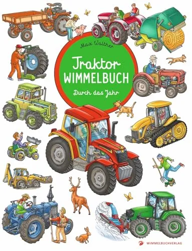 Traktor Wimmelbuch: Spannendes Bilderbuch für kleine Traktor-Fans - Fahrzeuge & Verkehr für Kinder, fördert die Sprachentwicklung und die Neugier mit bunten Wimmelbildern.