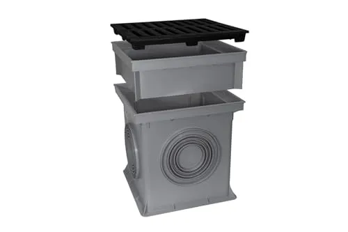 Marley Einlaufschacht 300x300mm mit Gussrost - Gartenentwässerung: Robuster Einlaufschacht mit Gussrost, befahrbar und ideal zum Schutz vor Gebäudeschäden, aus schlagfestem Kunststoff und laugenbeständig.