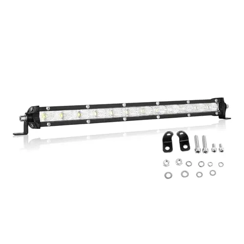 Willpower 13'' 33CM 12W Led Arbeitsscheinwerfer Bar 12V 24V Zusatzscheinwerfer Flutlicht Wasserdicht Led Scheinwerfer für Auto Traktor Offroad SUV UTV ATV Rückfahrscheinwerfer