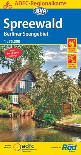 ADFC-Regionalkarte Spreewald /Berliner Seengebiet mit Tagestouren-Vorschlägen, 1:75.000, reiß- und wetterfest, GPS-Tracks Download (ADFC-Regionalkarte 1:75000)