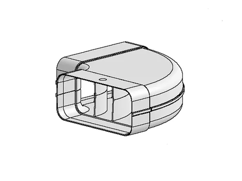 Berbel Flachrohr System 125 - 90°-Bogen waagerecht