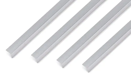 Alberts 4x Winkelprofil Alu - selbstklebend 1000x10x10mm - Metall- & Legierung-Platten, robustes Aluprofil mit selbstklebender Rückseite für einfache Montage und vielseitige Einsatzmöglichkeiten.