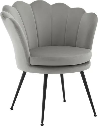 Woltu Relaxsessel in Blumenform mit Samtbezug - Eleganter Sessel, der mit seinem blütenblattförmigen Design und der ergonomischen Rückenlehne höchsten Sitzkomfort bietet. Ideal für Wohnzimmer, Schlafzimmer oder Arbeitszimmer.