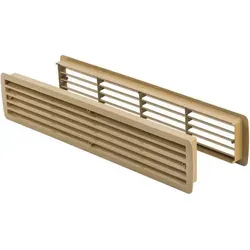 Ms Beschläge - Lüftungsgitter Türlüftung Kunststoff Grünbraun Paarweise 457mm X 92mm