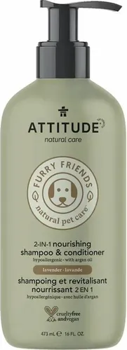 Produktbild Natural Pet Care 2 in 1 Nährendes Shampoo Conditioner Lavendel Furry Friends