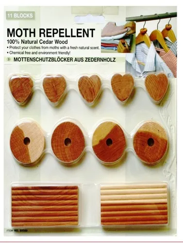 Tlg Mottenschutz aus Zedernholz Hängende Blöcke  – mit Geruchsschutz Neu 11