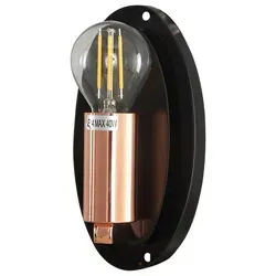 Wandleuchte Mabell Kupfer - stilvolle Wandlampe für jedes Zuhause - Elegante Wandleuchte Mabell in Kupfer, maximal 40 Watt, ideal für stimmungsvolle Beleuchtung in Wohnräumen.