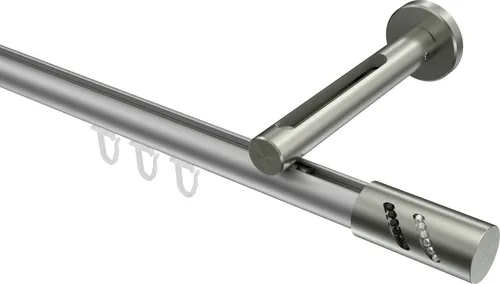 Interdeco Innenlaufstange Siteno Zoena 520 cm Silbergrau